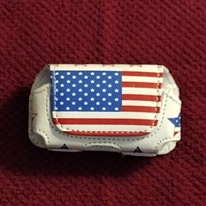 American Flag Print Pouch
